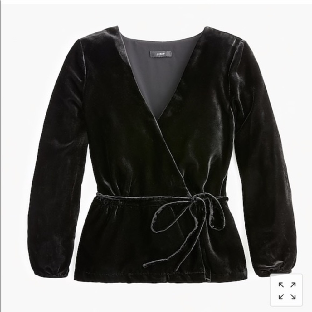 J Crew Velvet Top